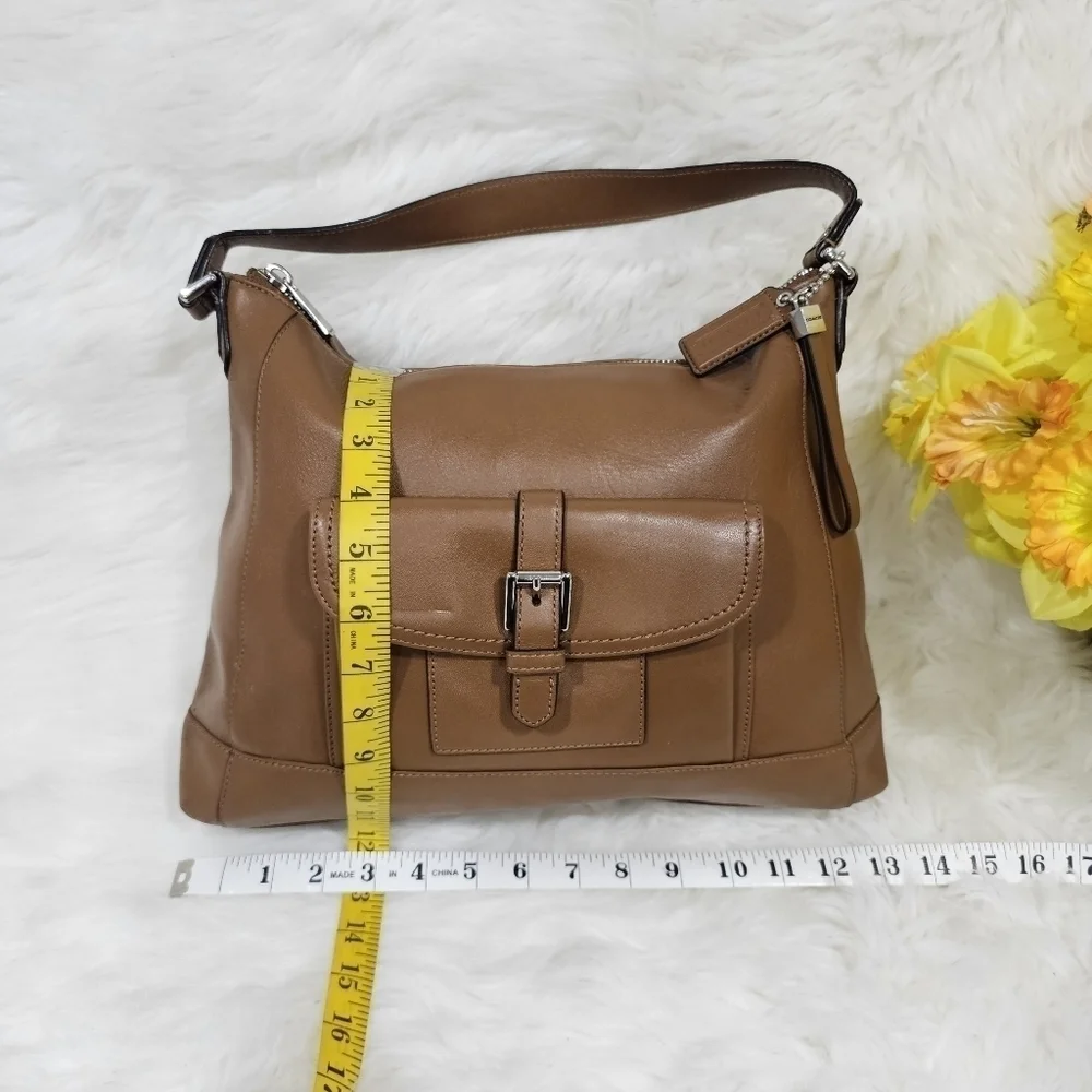 Coach F29881 Charlie Leather Hobo Shoulder Bag – Brown